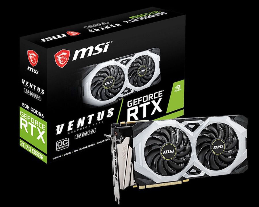 MSI GeForce RTX 2070 SUPER VENTUS GP OC 8GB Video Card F 1Tech Computers