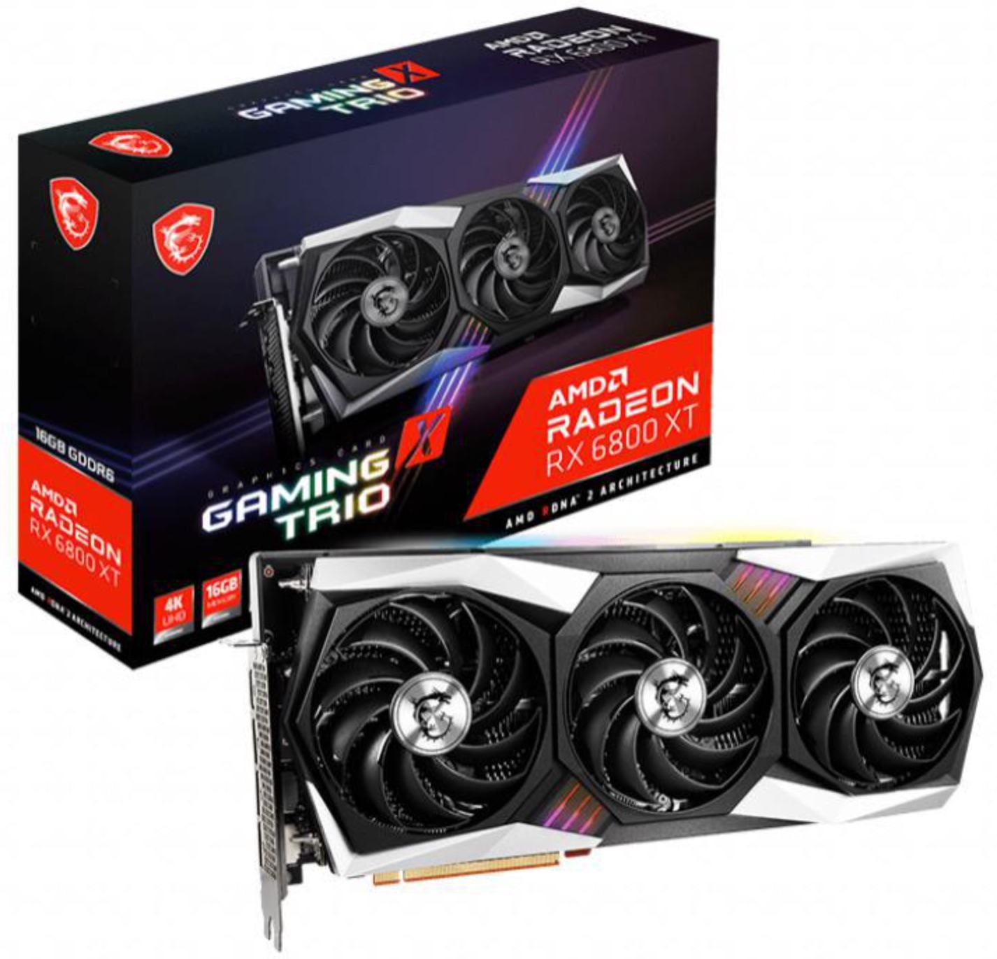 MSI Radeon RX 6800 XT GAMING X TRIO 16GB Video Card F