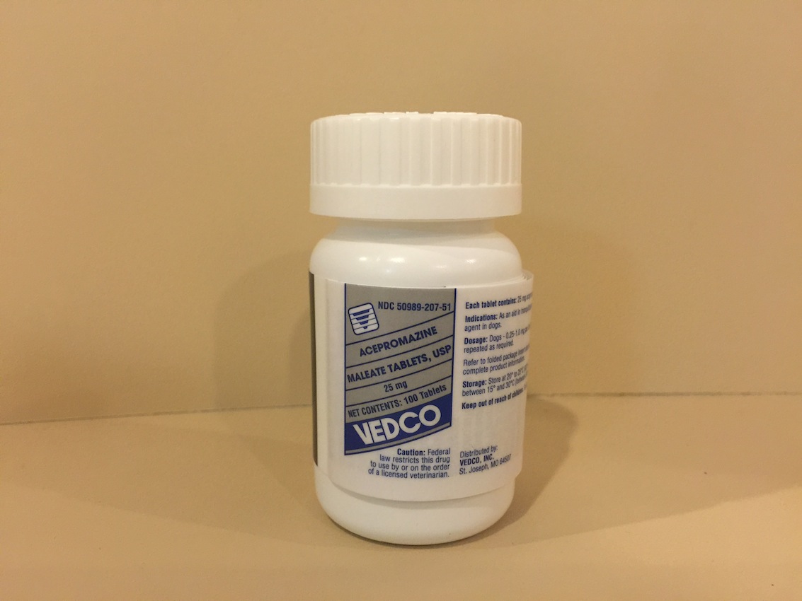 Acepromazine 25 mg/tablet, 100 tablets - Ferguson and Associates Equine