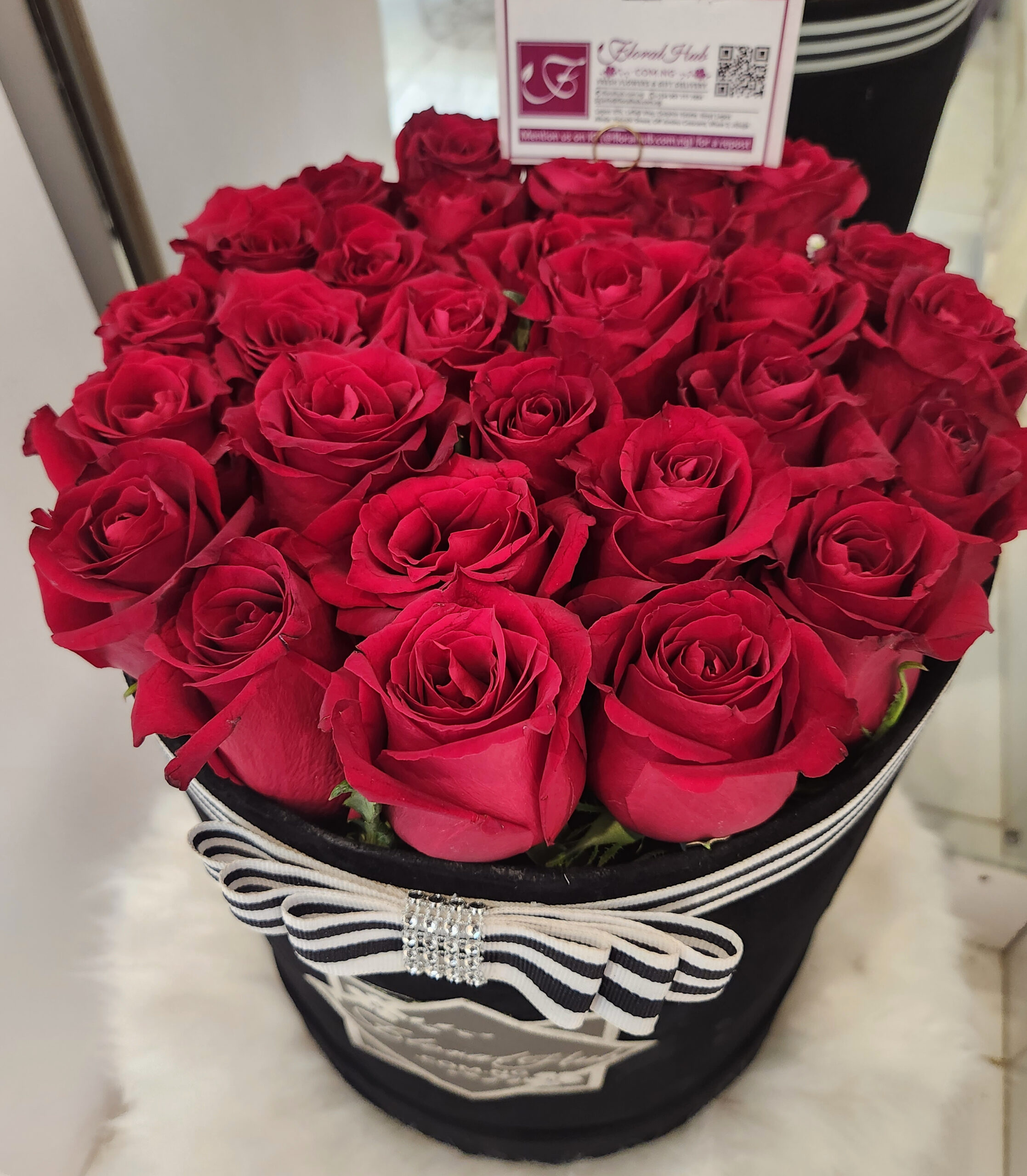 VIP Verona Box Arrangement Box of Luxury Red roses Floral Hub Buy