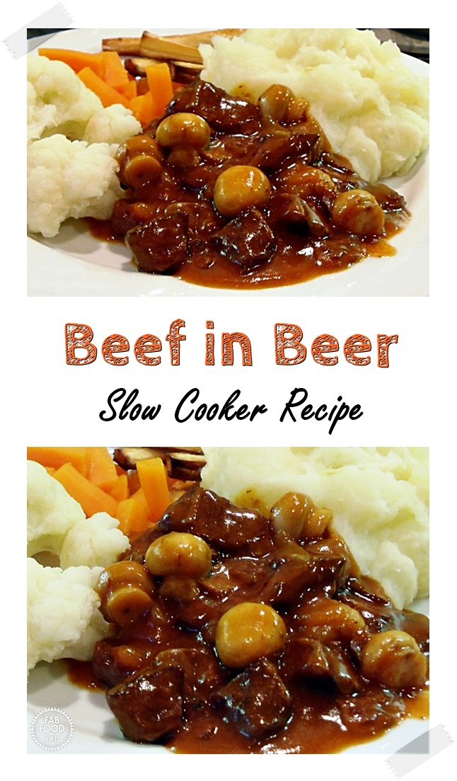 Beef in Beer made in the slow cooker! Fab Food 4 All