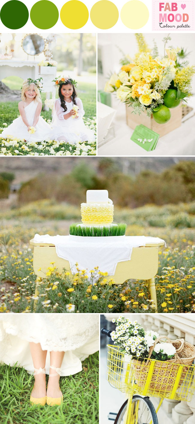 green and yellow wedding,green and yellow wedding colors palette