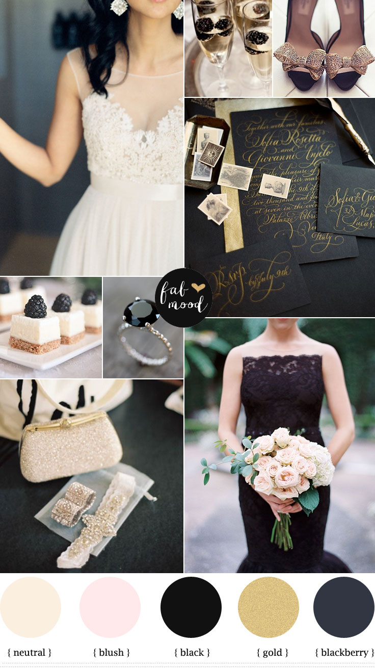 Mint blush gold vintage wedding