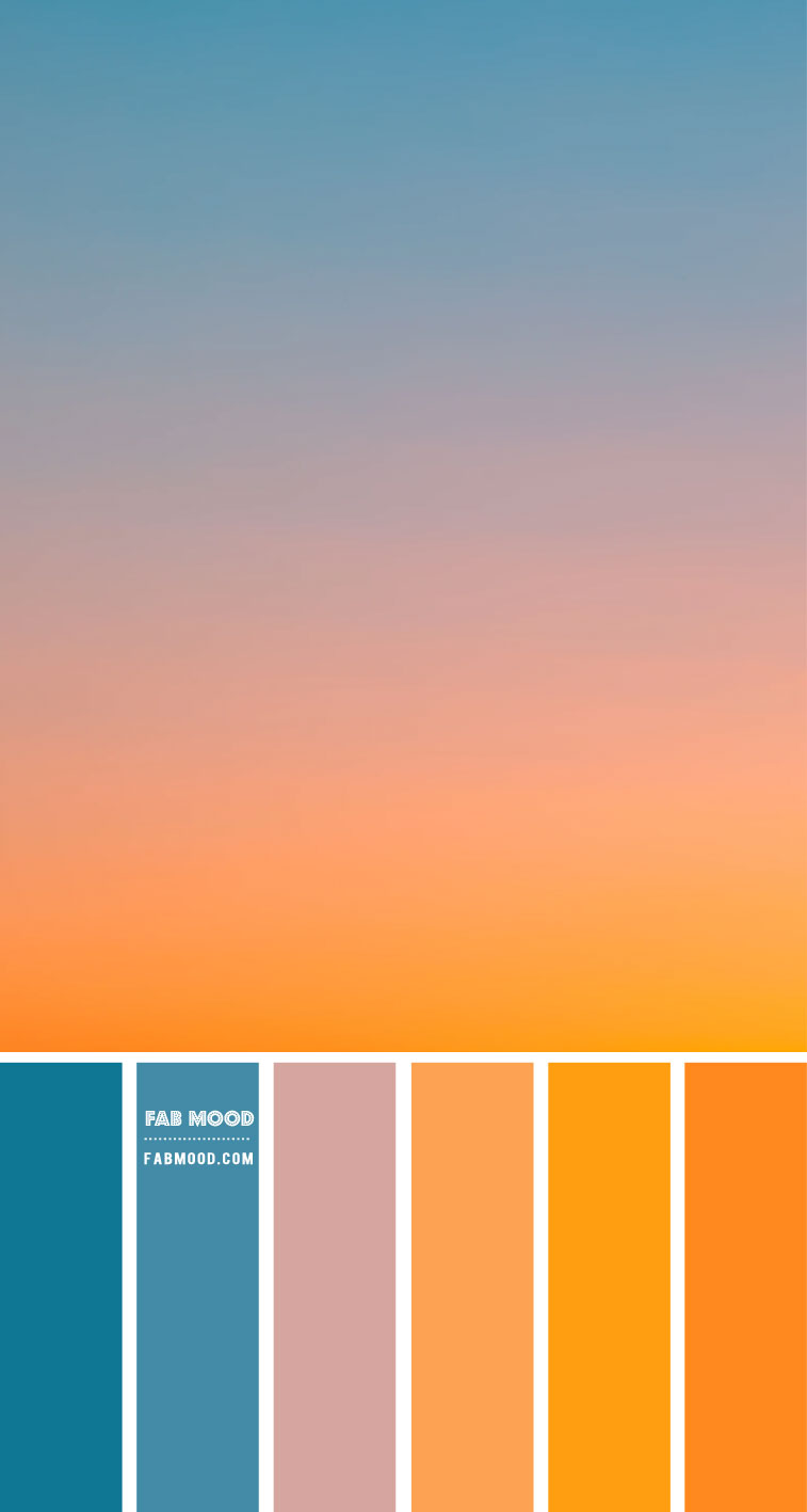 Blue Mauve Saffron and Turmeric Color Combo Color