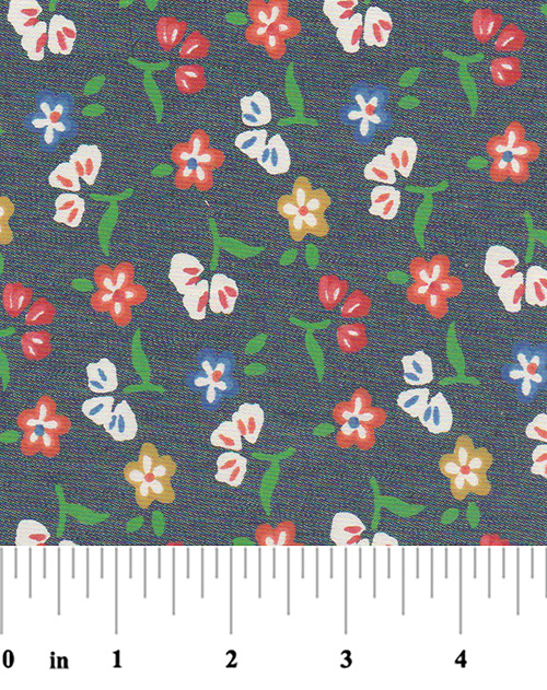 Floral Denim Fabric 100 Cotton Denim Fabric Wholesale