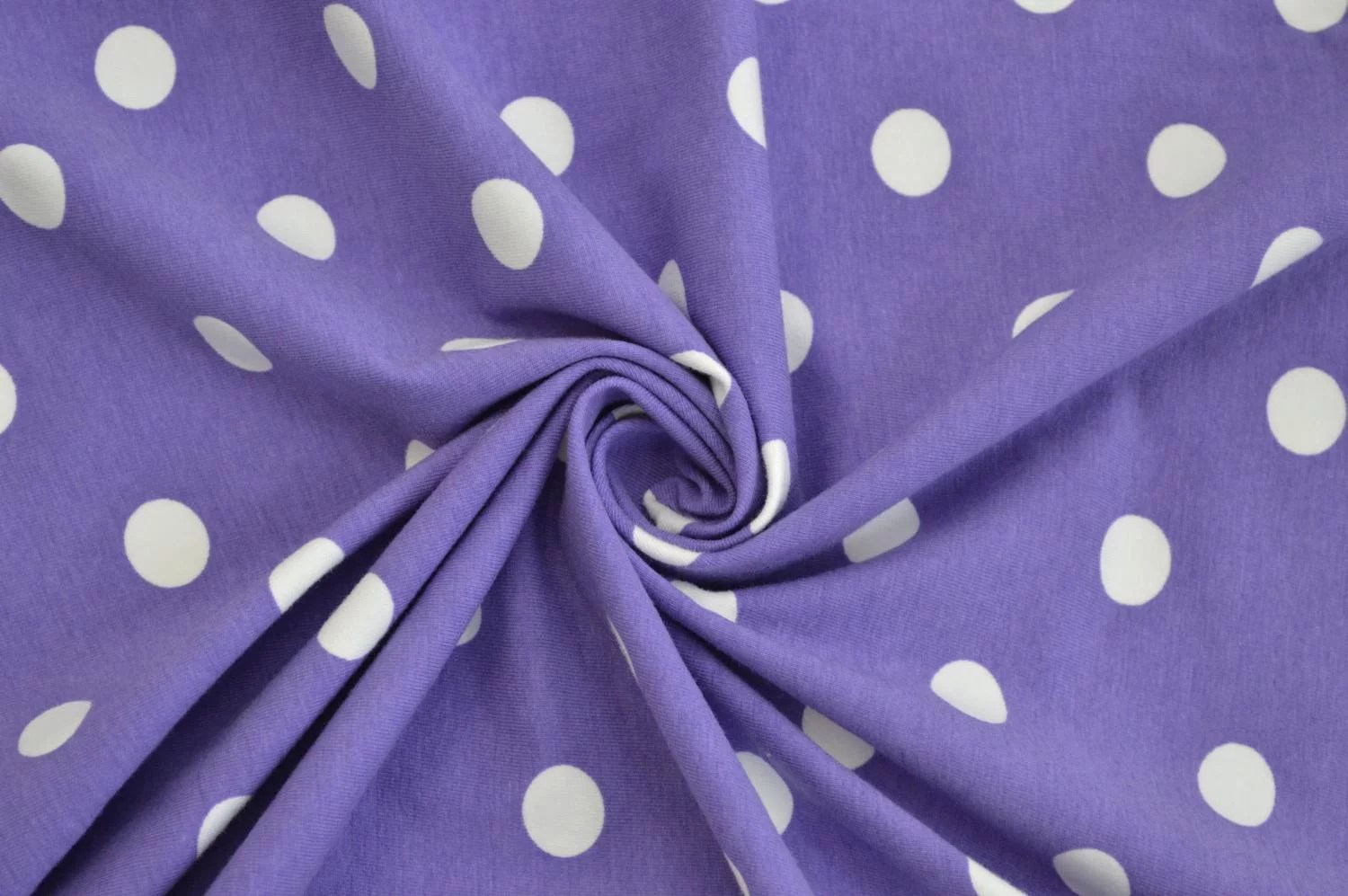 Wholesale Fabric Cotton Spandex Dots on Purple » Fabric Merchants