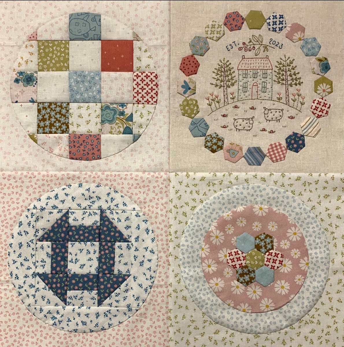 Homespun Block of the Month 2023 Owl & Hare Hollow Quilt Kit