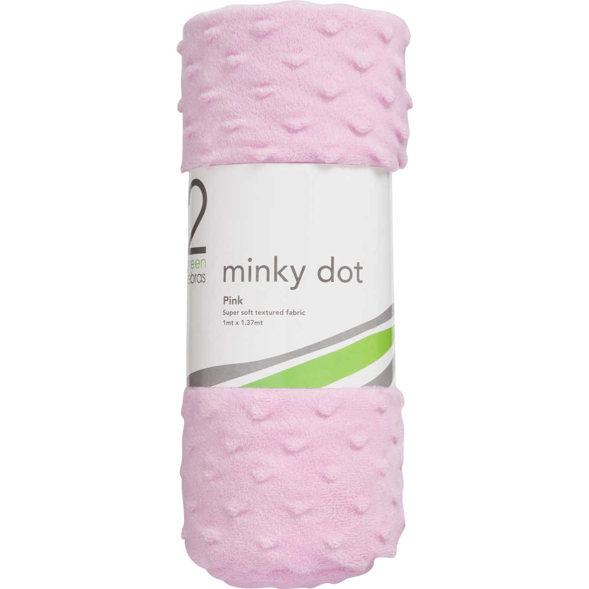 Minky Dot Fabric Pink 1mt x 1.37mt