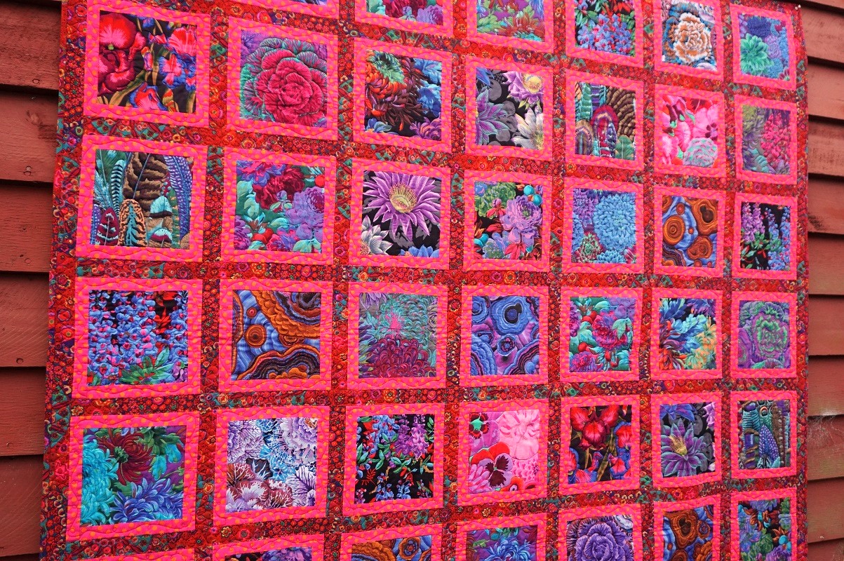 Kaffe Fassett Collective Jewel Frame Quilt Kit in Red