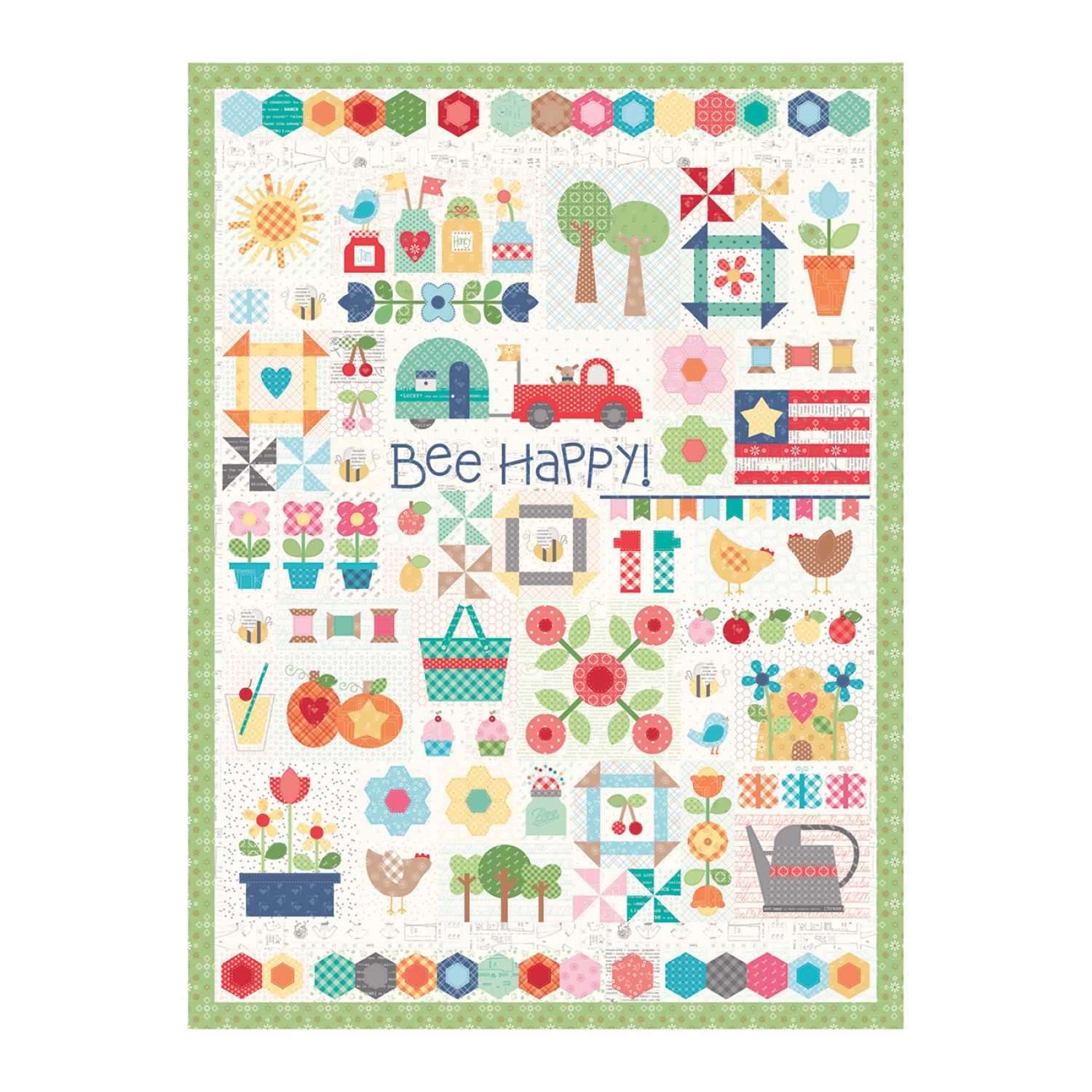 Lori Holt Bee Happy Quilt Jigsaw Puzzle 1000 pce