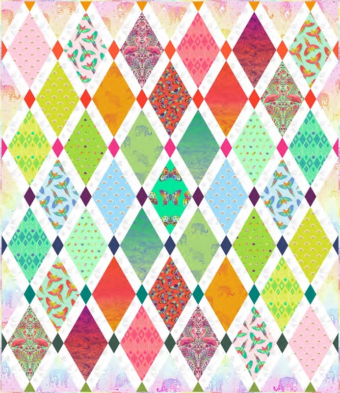 Freespirit Fabrics Tula Pink Daydreamer Tumble Quilt Kit