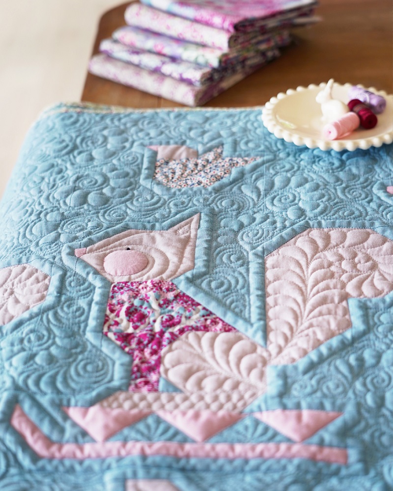 Tilda Woodland Winter Fun Quilt Kit in Petrol