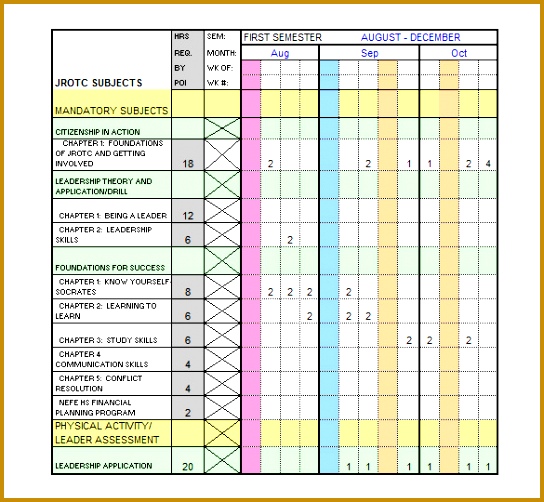 5 Annual Training Calendar Template format FabTemplatez