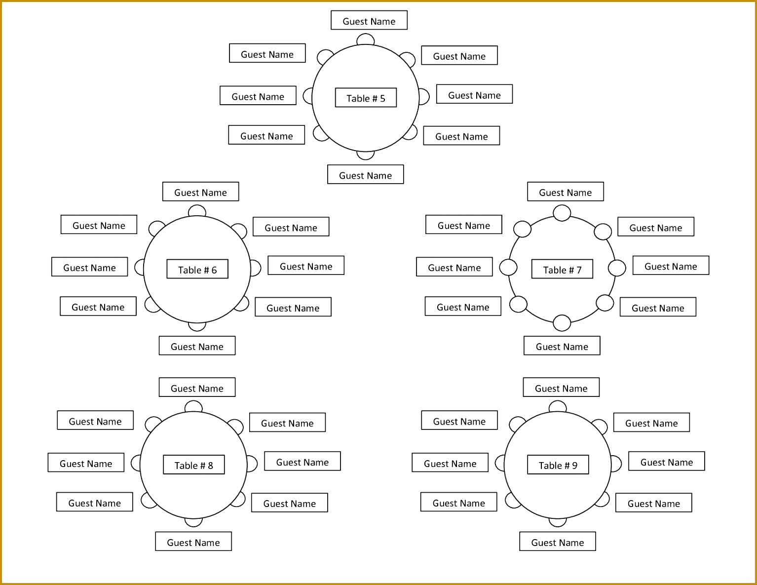 6 Classroom Seating Chart Template Word FabTemplatez