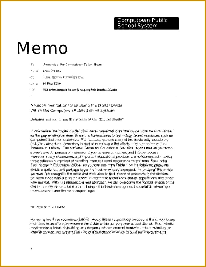 3 Policy Memo Example FabTemplatez