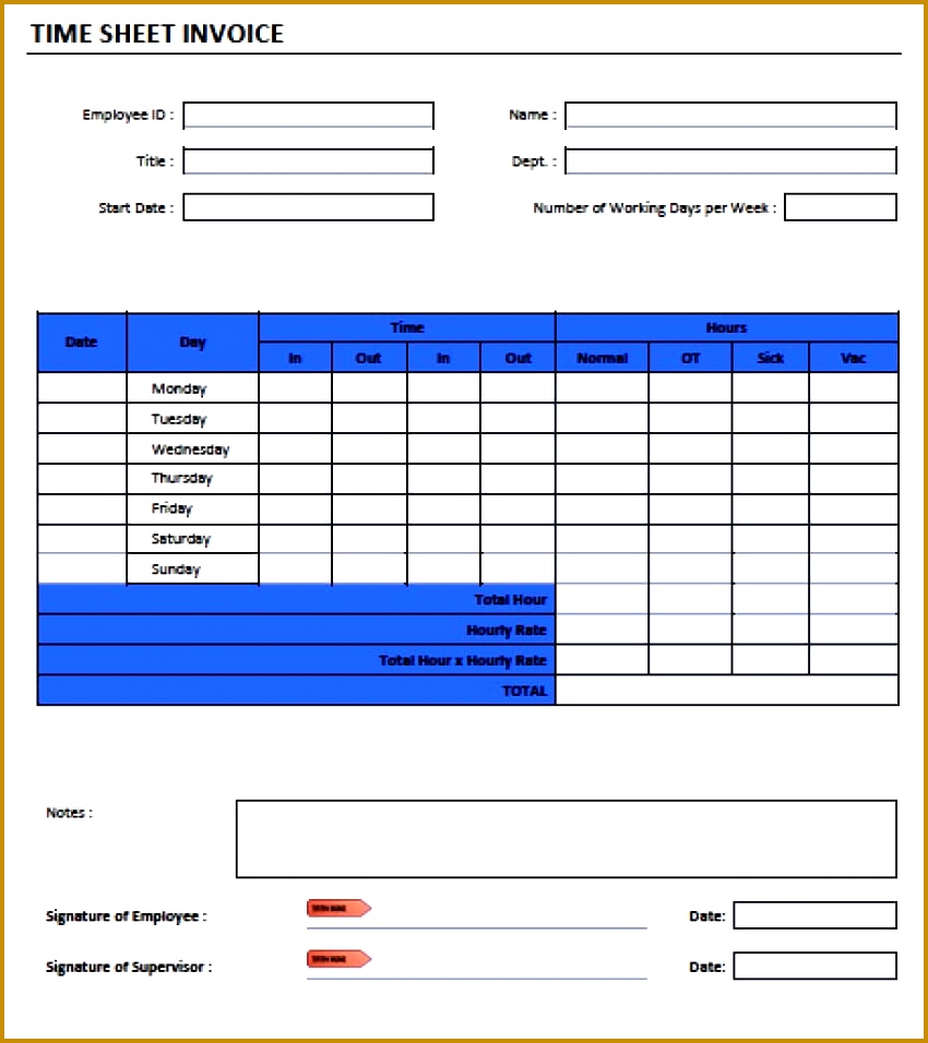 6 Rate Sheets Templates FabTemplatez