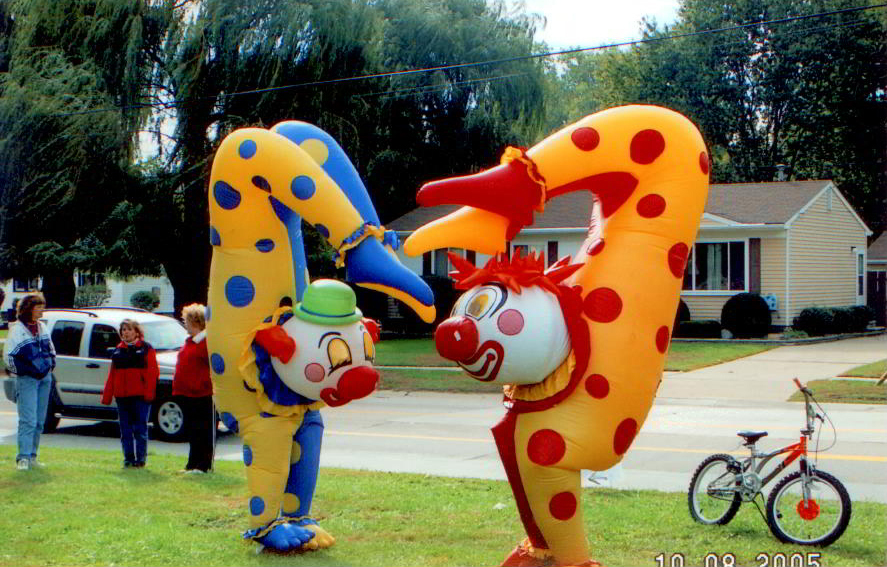 Clown Inflatable Costume (Upsidedown) Fabulous Inflatables