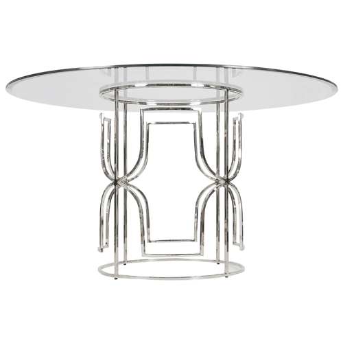 Contemporary glass dining table base ideas