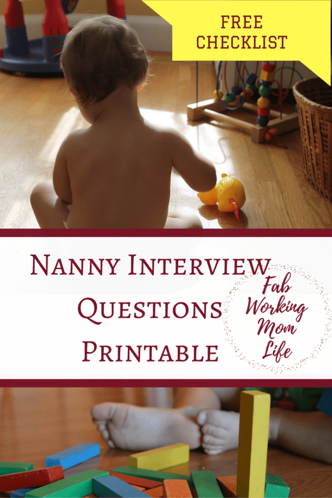 Nanny Interview Questions, Grab Your Printable Checklist