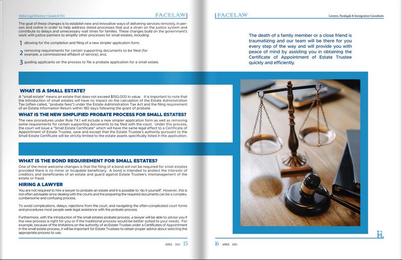 Ontario Probate Law Certificate of Appointment of Estate Trustee