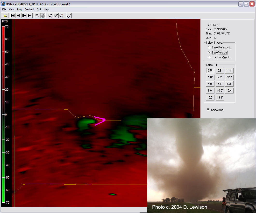 Pictures of Attica KS tornadoes. Dave Lewison, May 12 2004