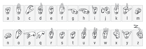 American Sign Language and Braille
