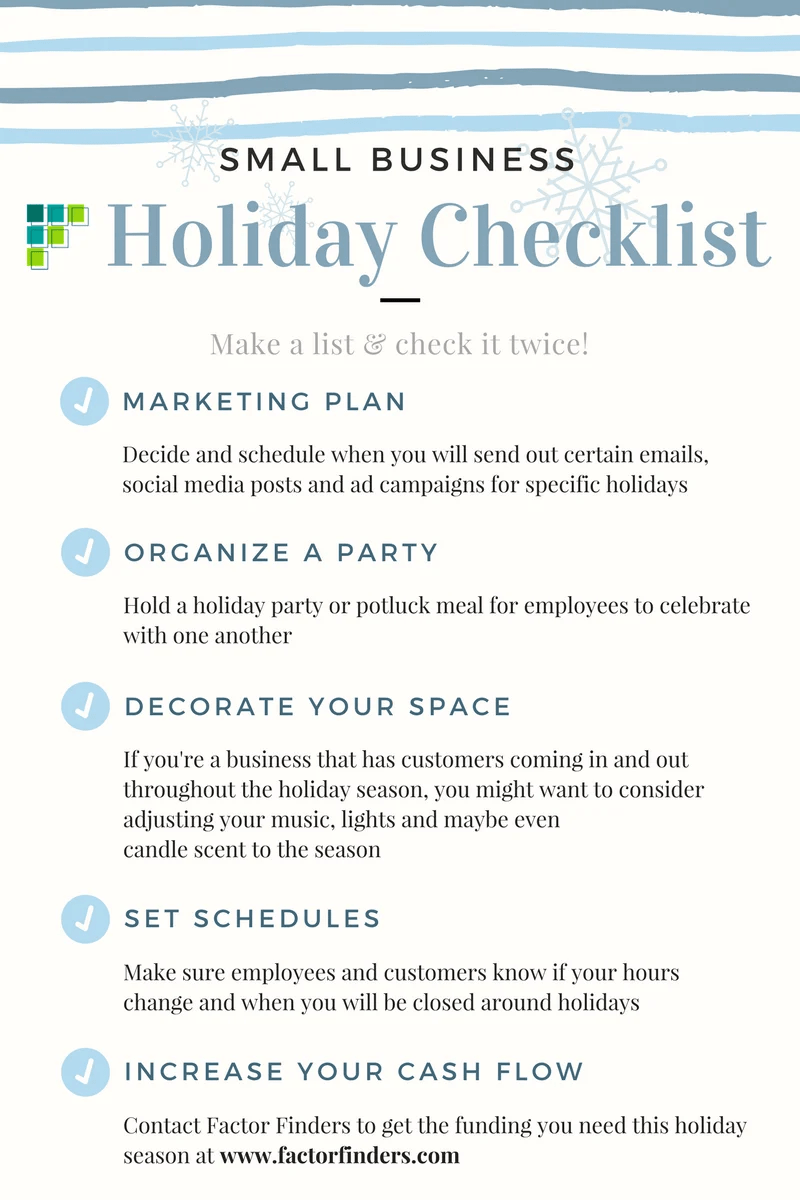 This Year's Basic Holiday Checklist for Small Businesses