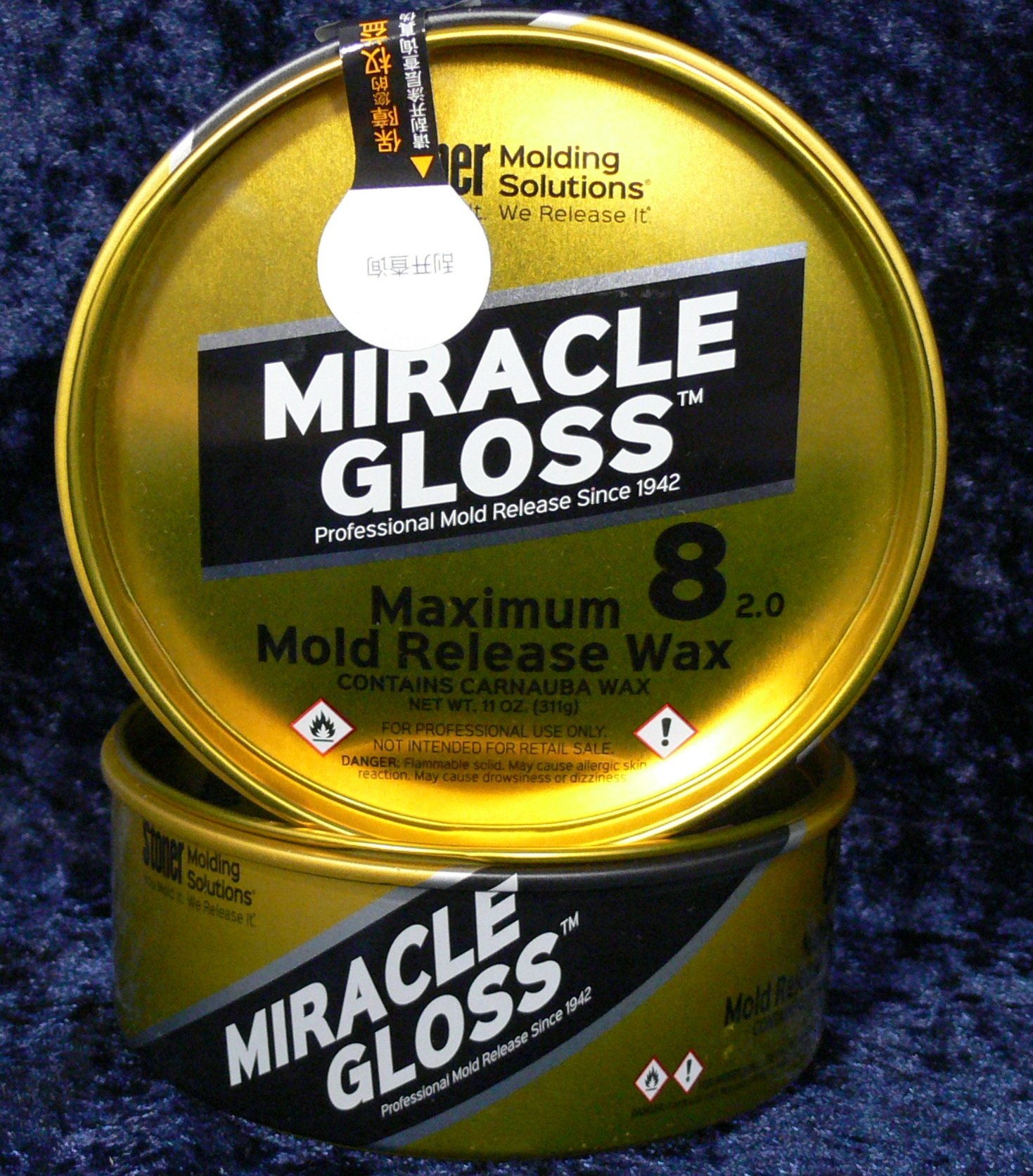 Miracle Gloss 8 Maximum Mold Release Wax 11 oz Factor O
