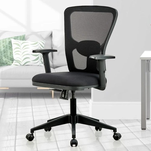 Fabric Office Chair Black Factorydunia