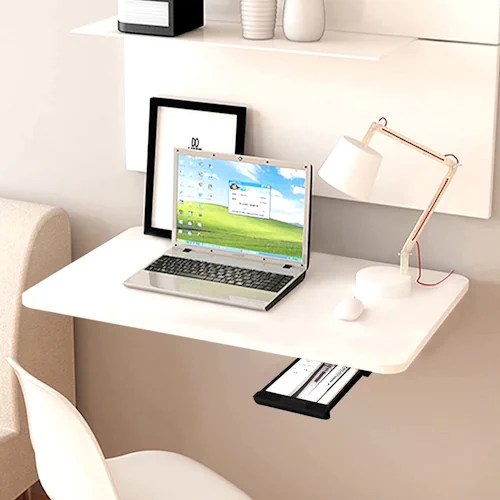 Wall Mounted Folding Table Wall Mounted Study Table with Drawer Wall