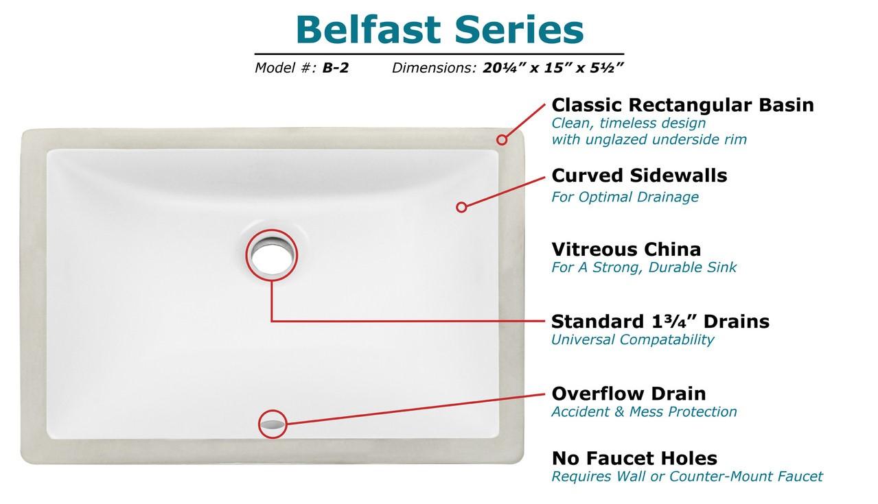 B2 bathroom rectangular sink Granite & Quartz countertops. Kitchen