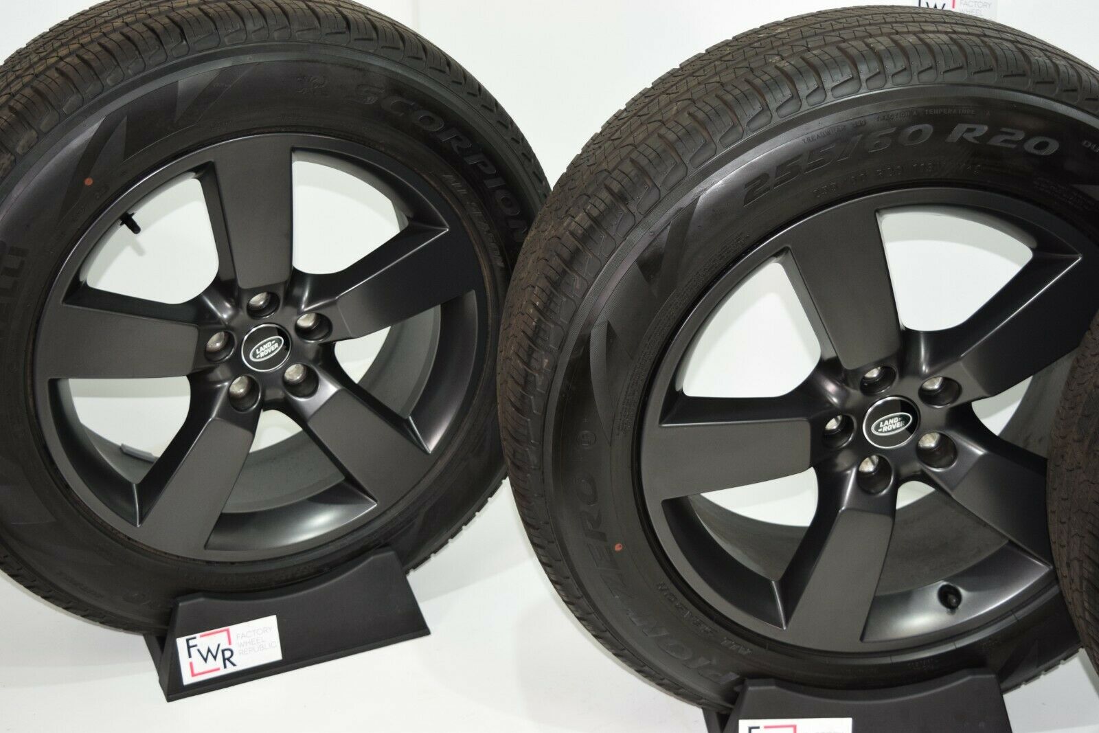 20” Land Rover Defender Factory OEM Wheels rims tires Style 5098 stock Gray Factory Wheel Republic