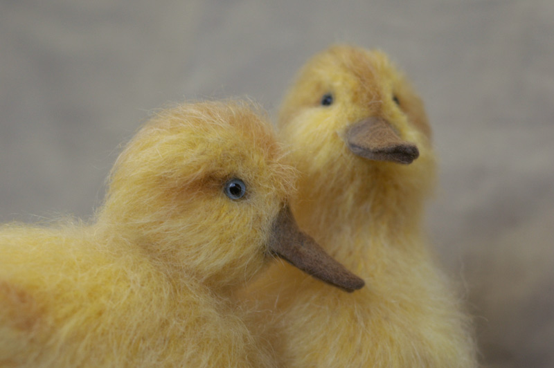 Stuffed Animals by Natasha Fadeeva two yellow ducklings