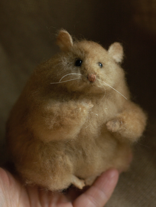 Stuffed Animals by Natasha Fadeeva fat hamster