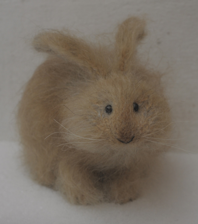 Stuffed Animals by Natasha Fadeeva small sad rabbit