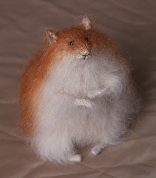 Stuffed Animals by Natasha Fadeeva red stuffed hamster
