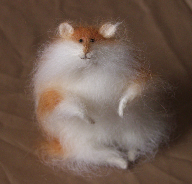 Stuffed Animals by Natasha Fadeeva spotted hamster