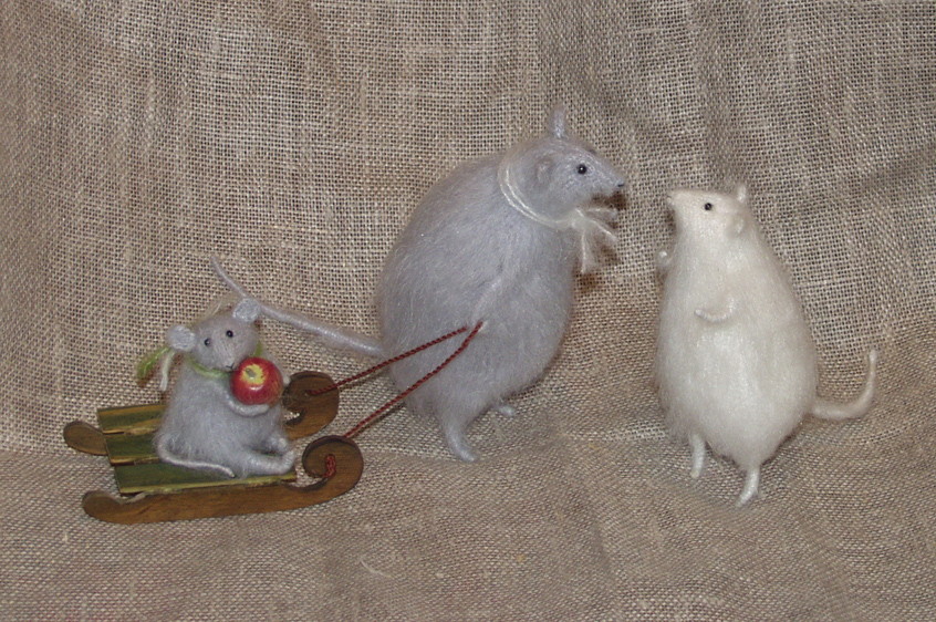 Stuffed Animals by Natasha Fadeeva winter mice