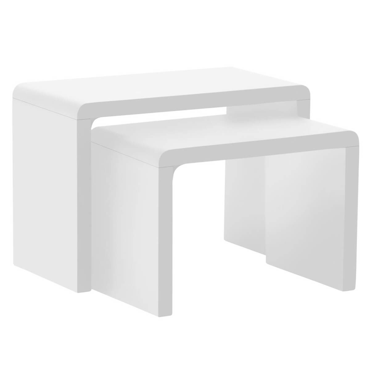 Supernova White High Gloss Nest of Tables Nest of Tables FADS