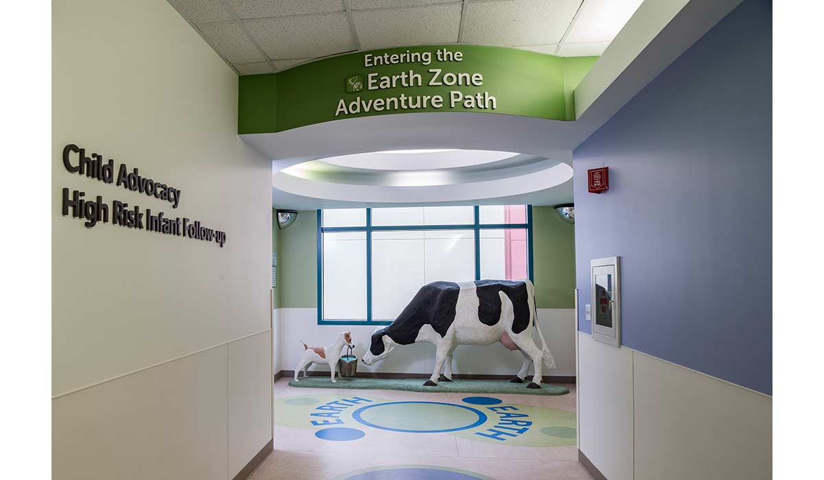 Cow and Dog, Valley Children’s Hospital, Madera, CA. Faducci