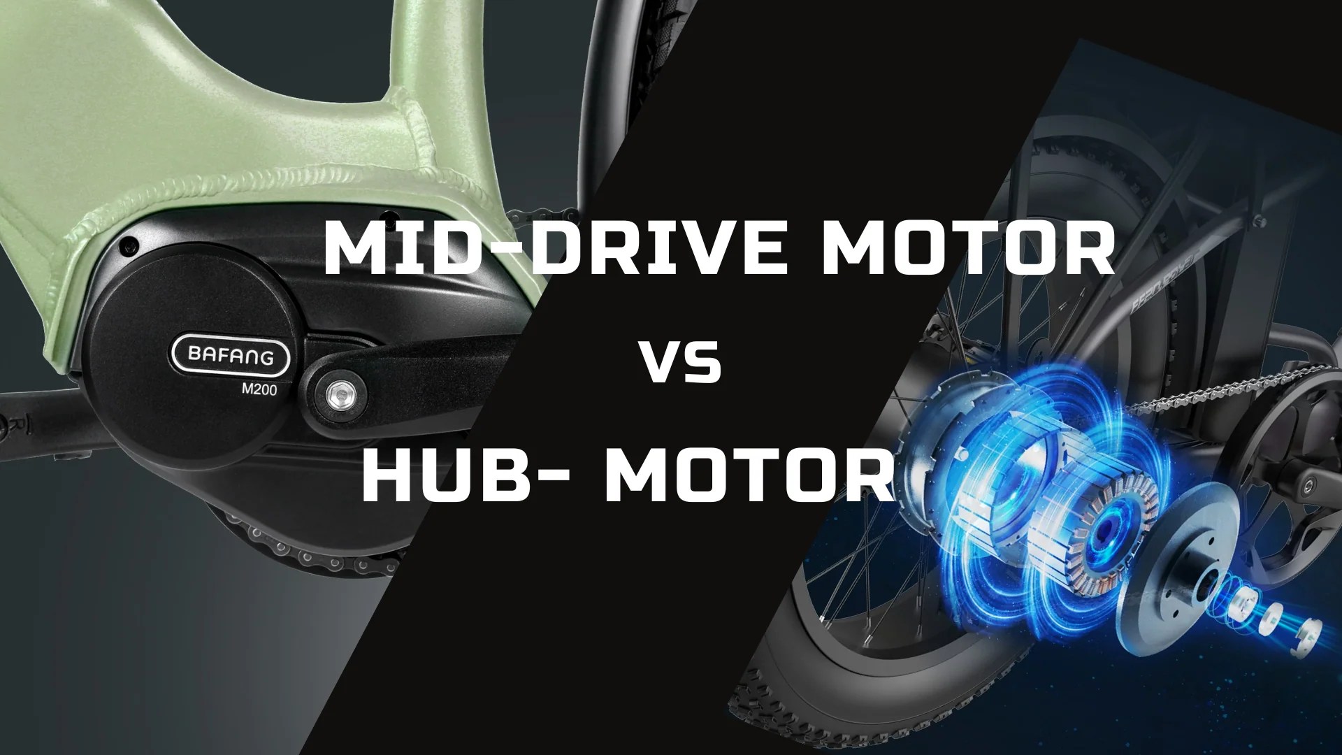 How to choose between hub motor and middrive motor ebikes? Fafrees Ebike