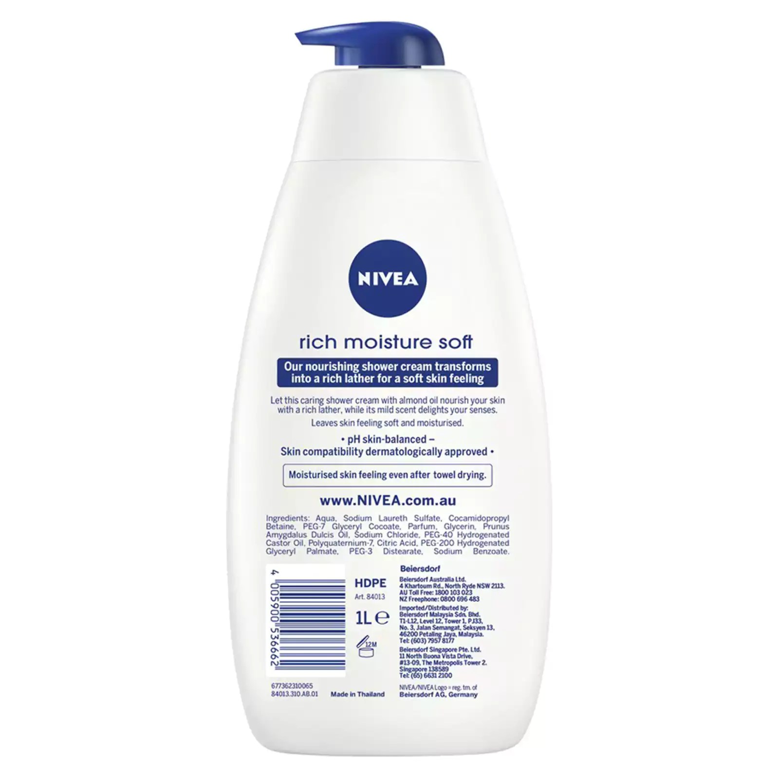 Nivea Shower Cream Rich Moisture Soft 1L Fair Price Seeduwa