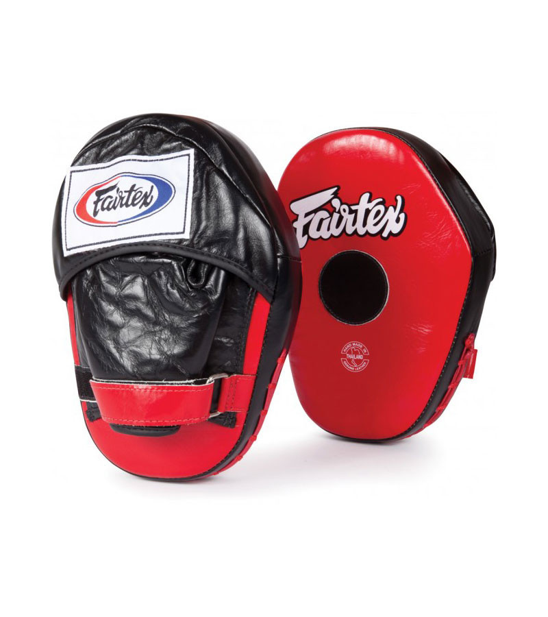 Fairtex Classic Pro Focus Mitts Black/Red Fairtex Muay Thai Shop