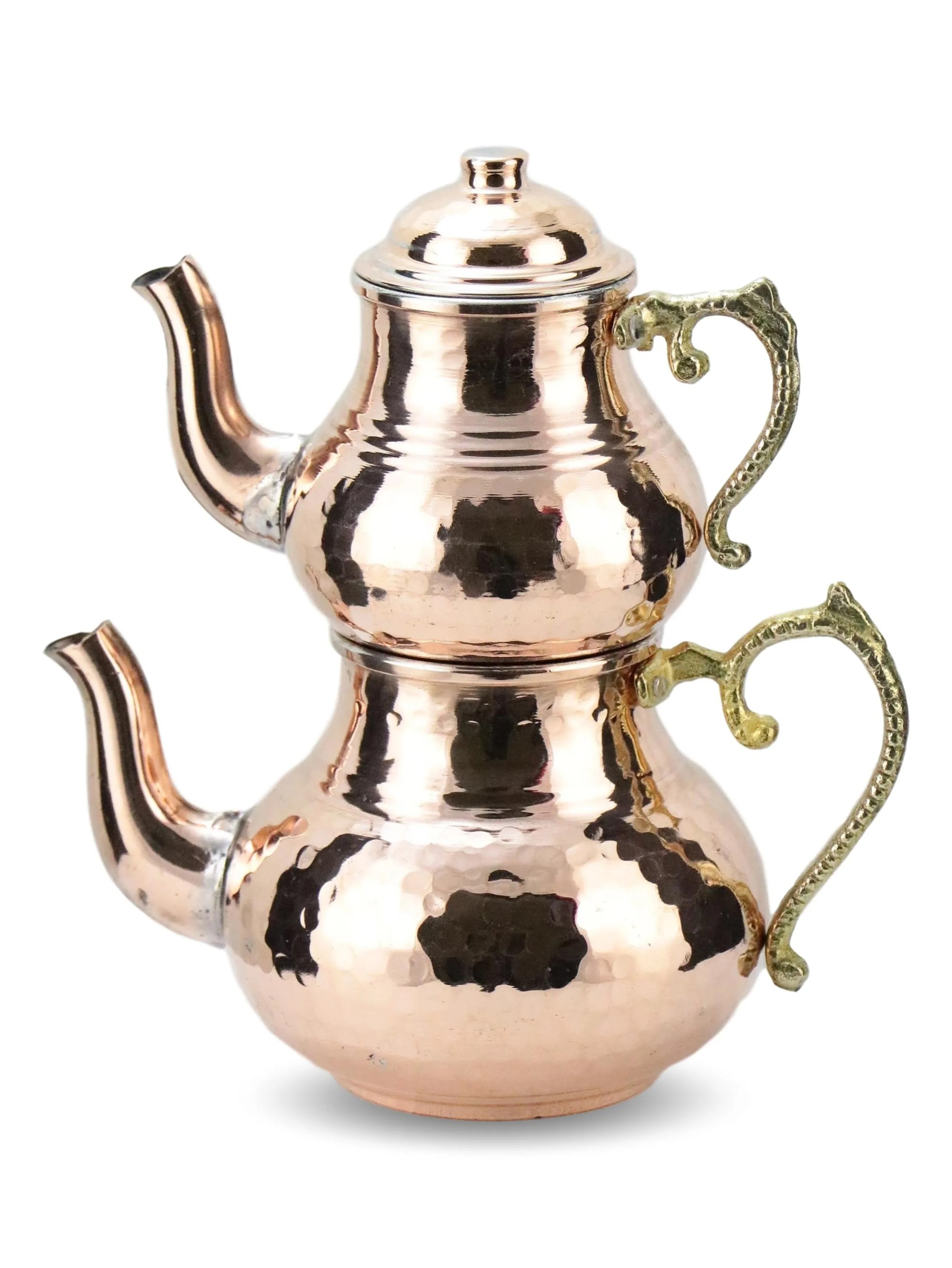 Hand Hammered Classic Design Copper Turkish Tea Pot