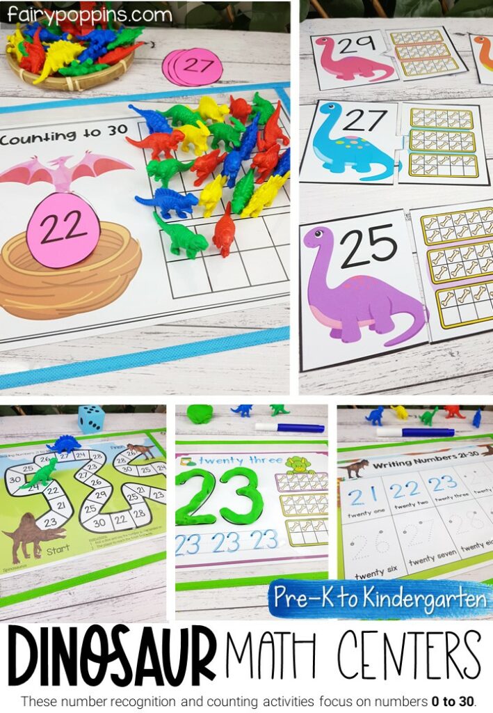 Dinosaur Math Activities (030) Fairy Poppins