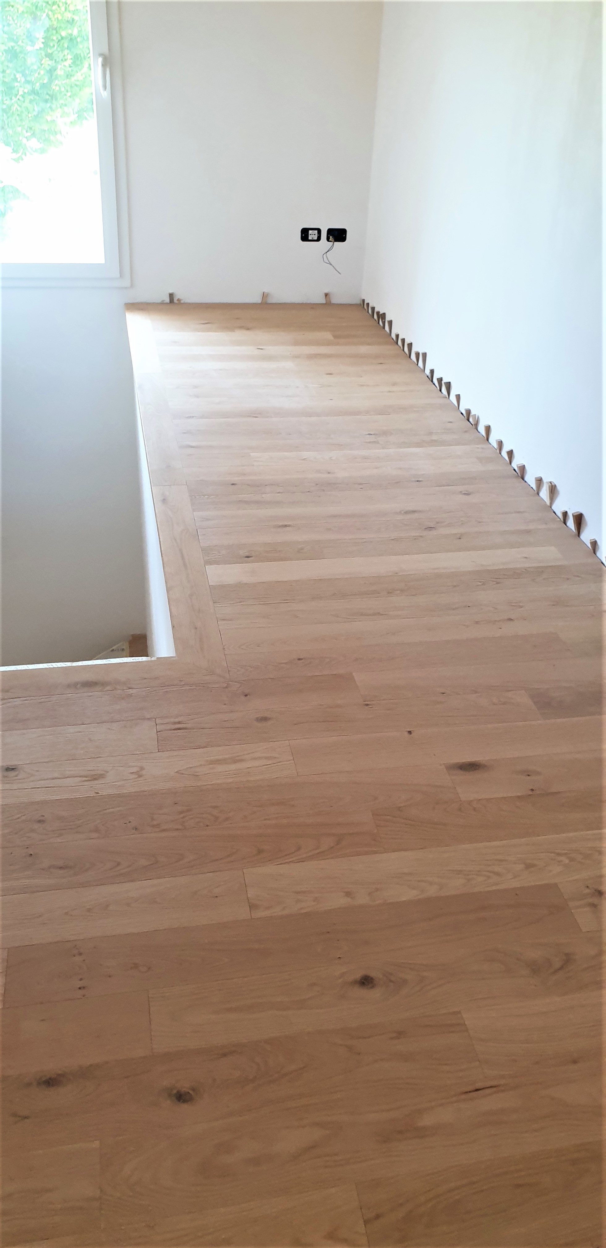 nuova installazione pavimento prefinito falegnameria da ros