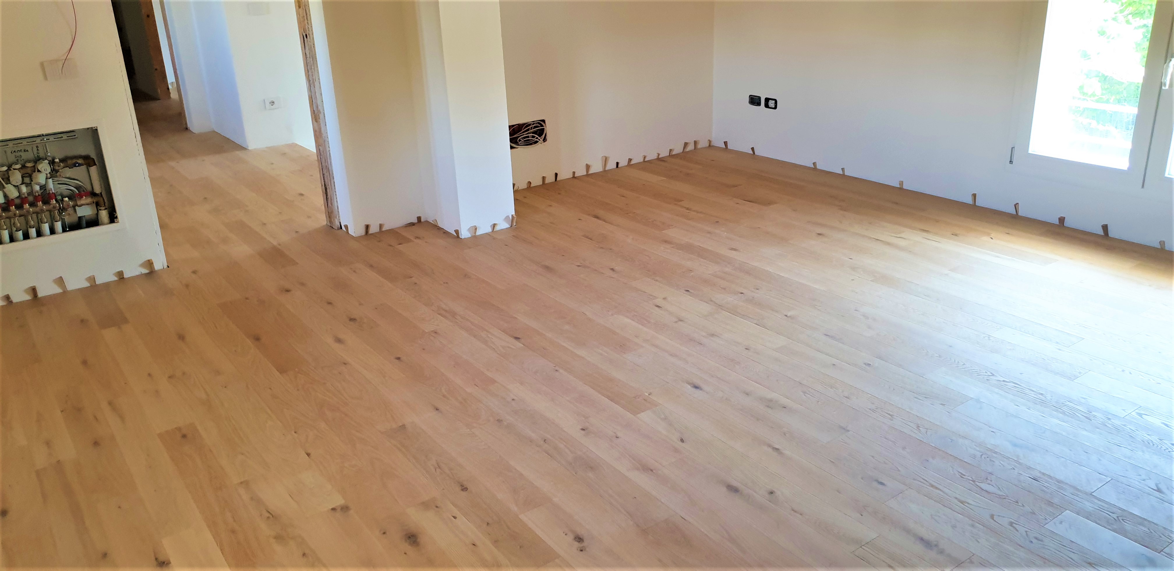 nuova installazione pavimento prefinito falegnameria da ros