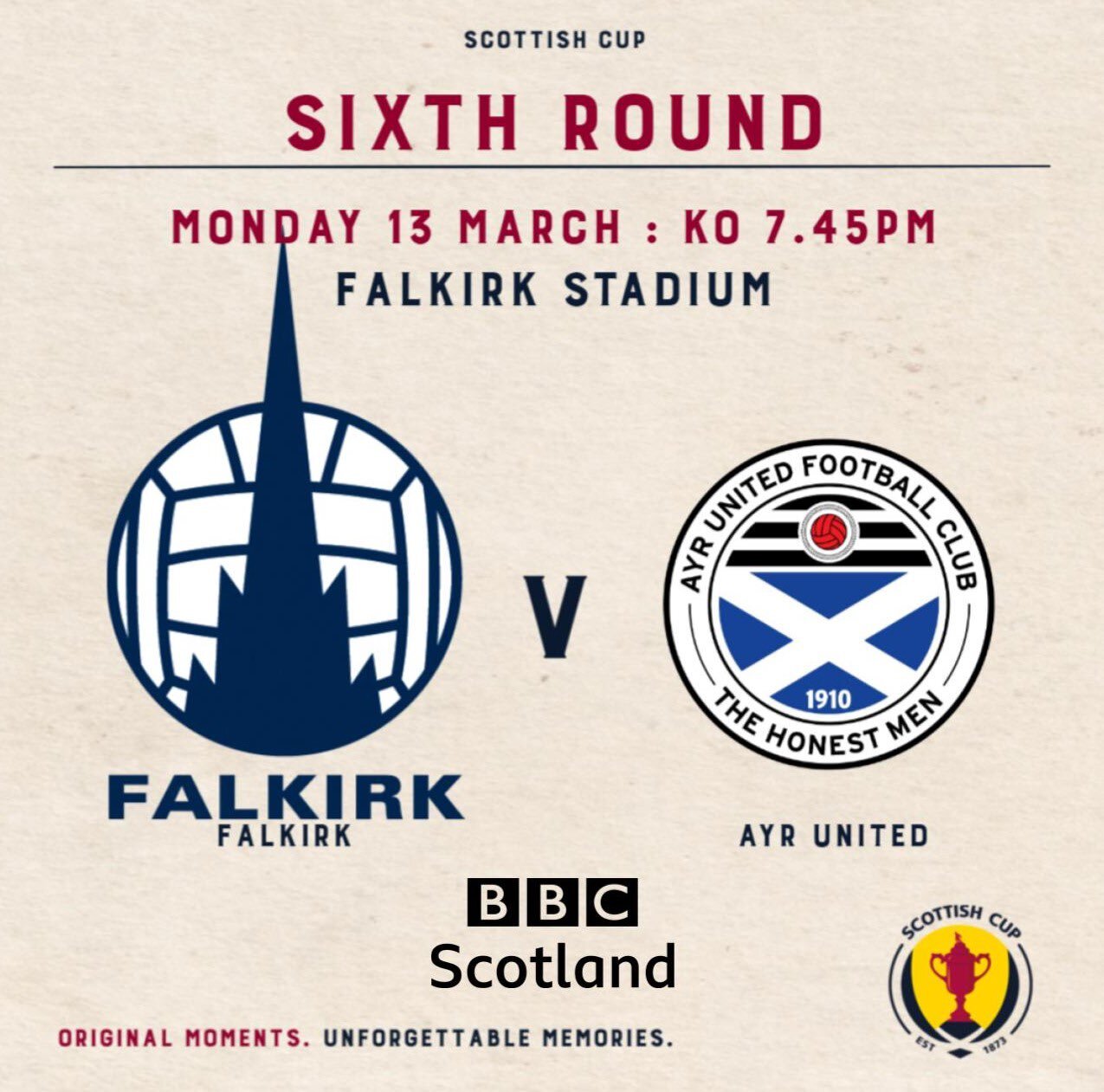 FALKIRK VS AYR UNITED TICKETING INFO Falkirk Football Club