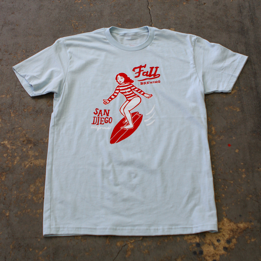 Surfer Girl Shirt Fall Brewing Company