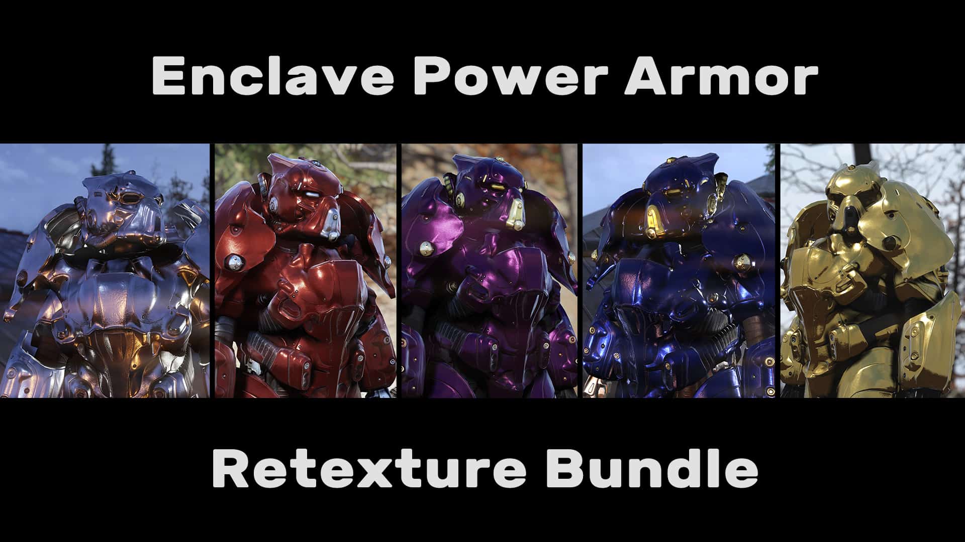 Enclave PA Retexture Bundle (4K) Fallout 76 Mod download